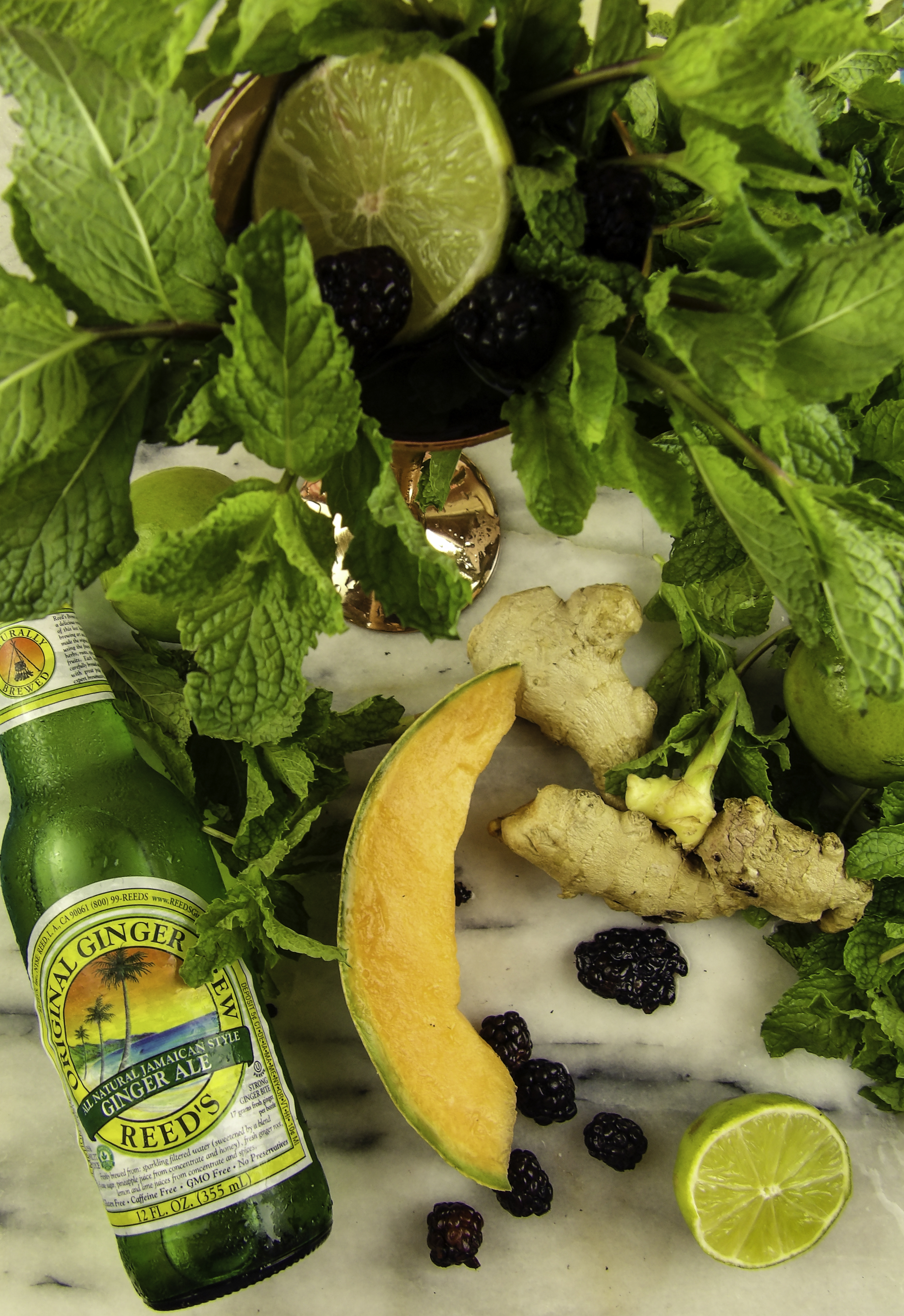Drink Recipe Variations: Blackberry Cantaloupe Moscow Mule Recipe