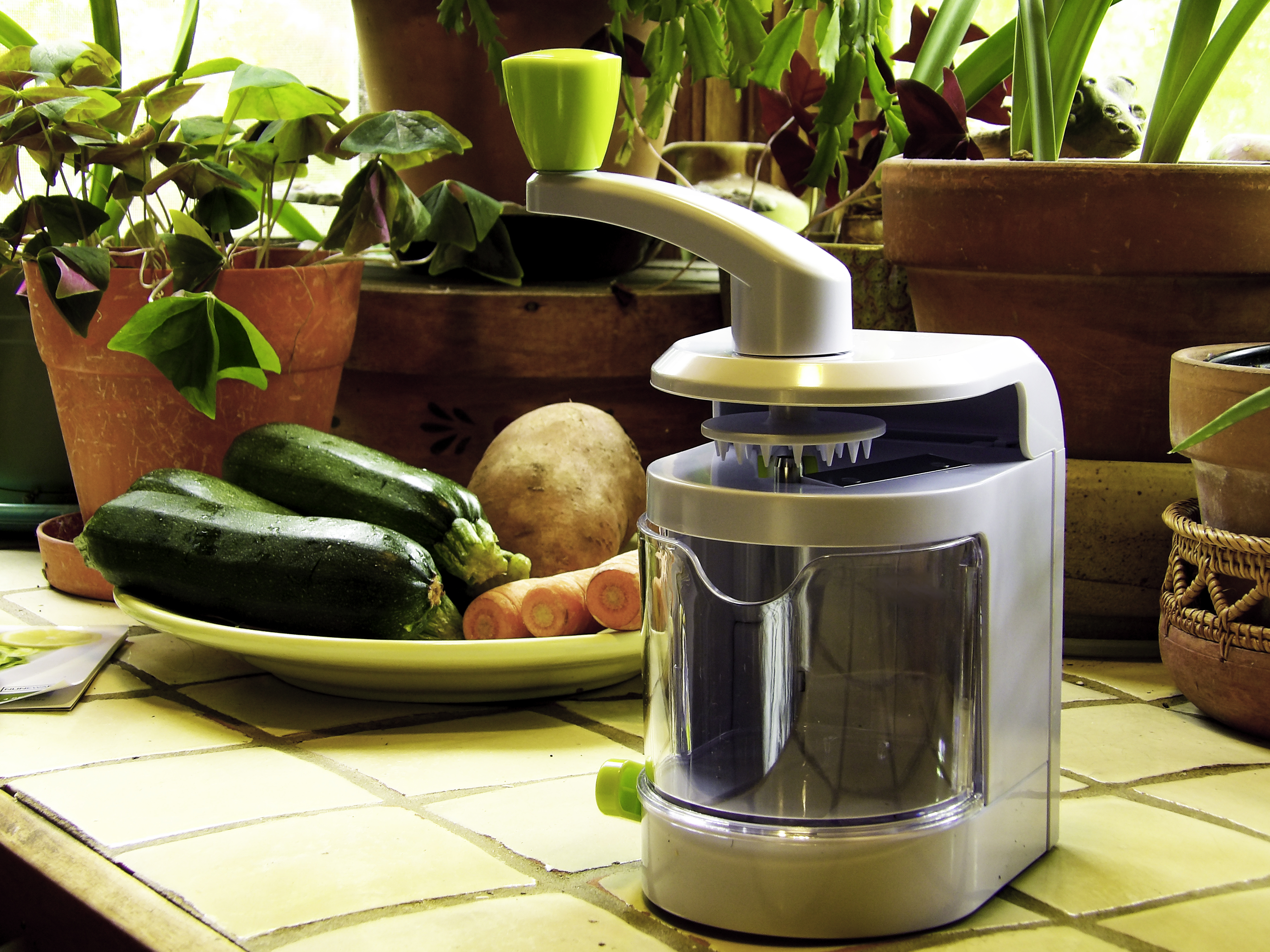 Make Zoodles Actually Like Pasta with the Nunewares 4-Blade Spiralizer