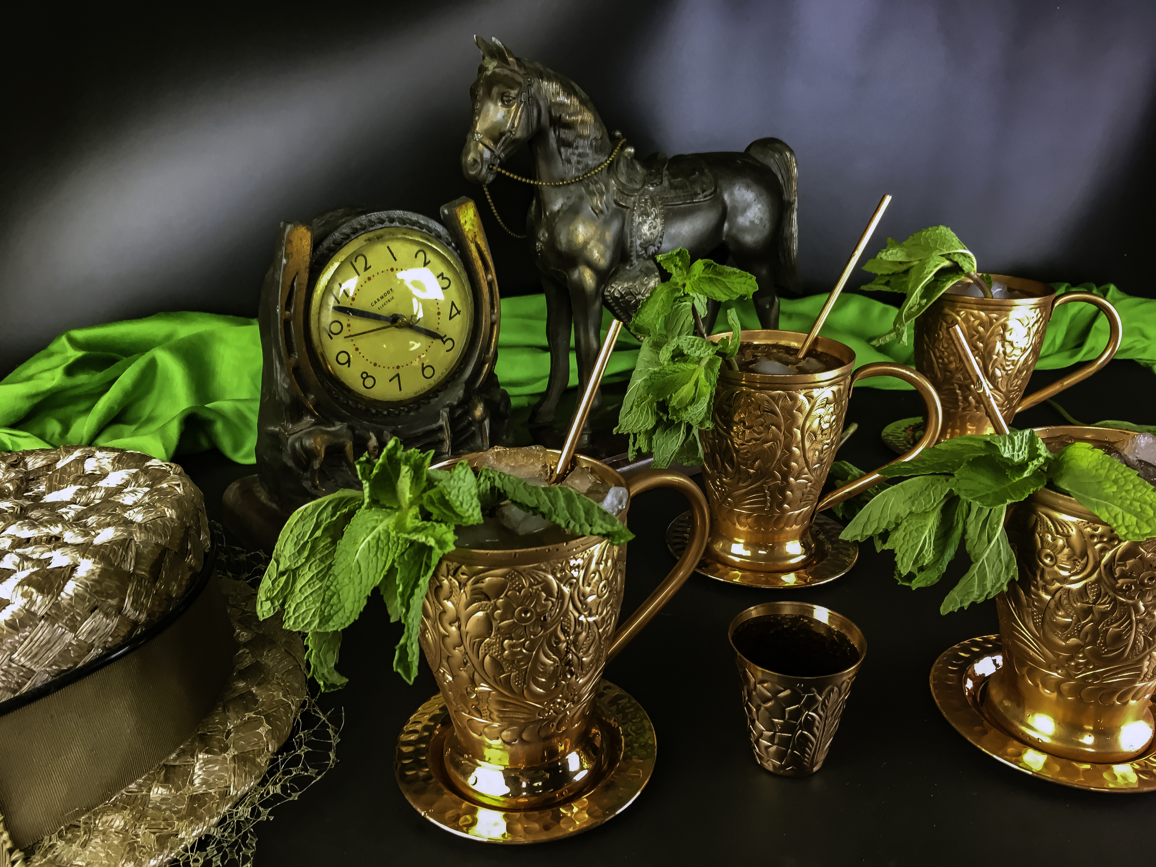 Kentucky Derby Recipe: A Less Sweet Mint Julep Recipe featuring Kamojo Moscow Mules