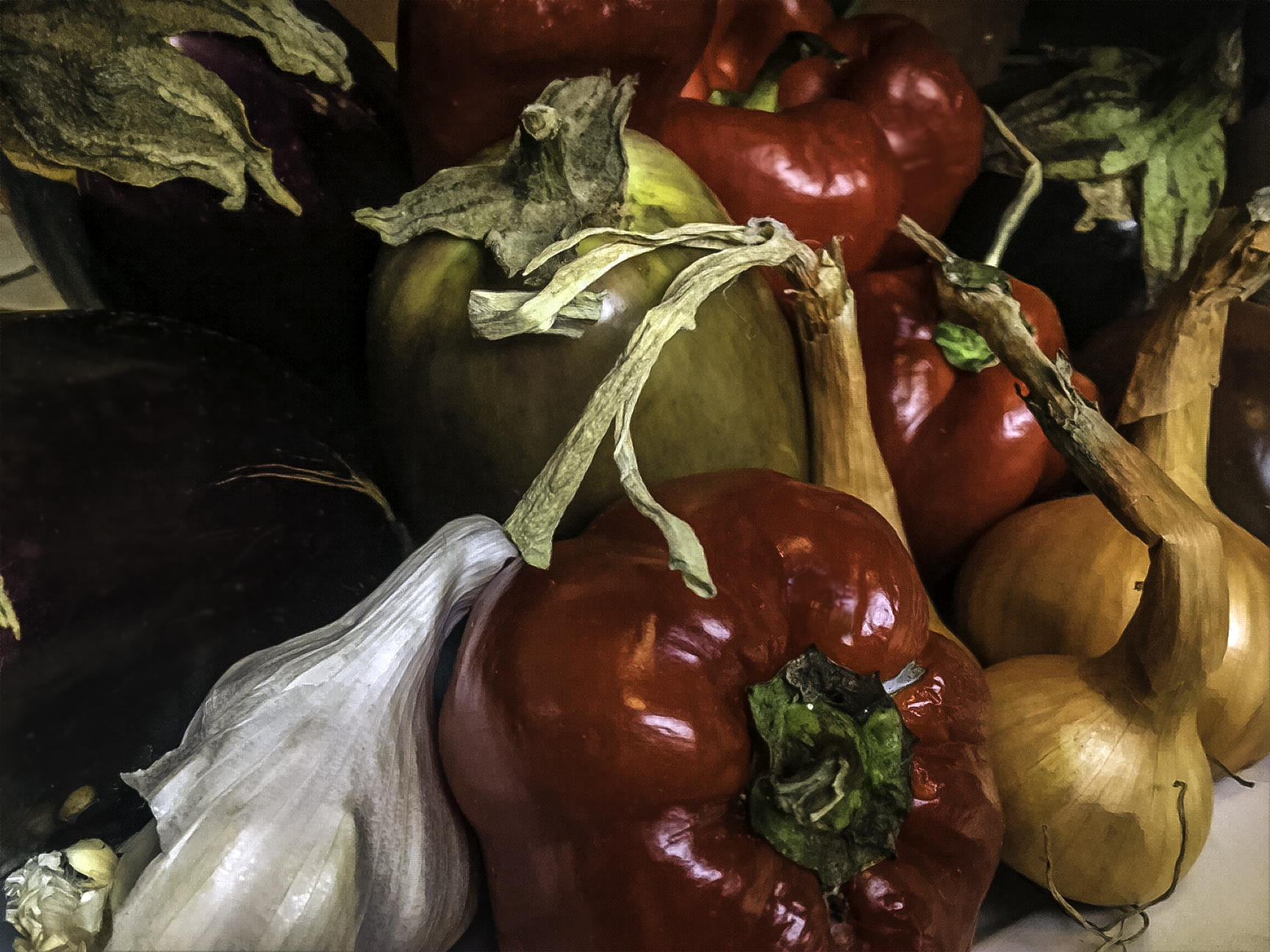 Heirloom veggies from the farmer's market Heirloom veggies from the farmer's market